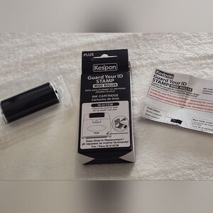 NEW! Kespon Guard Your ID Stamp Roller (Have 6 Available)
